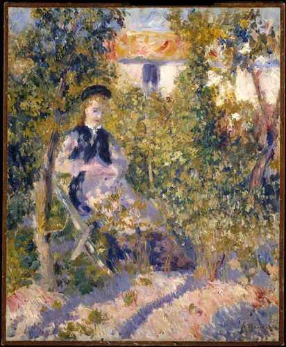 Nini in the Garden (Nini Lopez) by Auguste Renoir, painting, 1876