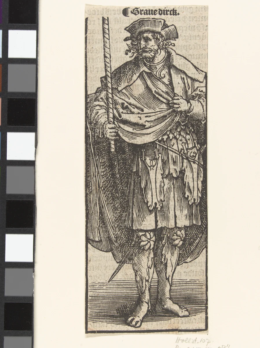 Dirk, de elfde graaf van Holland by Unknown, print, 1517