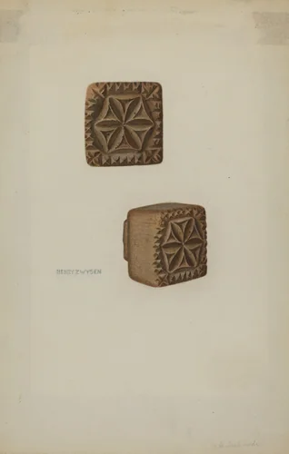 Pa. German Butter Mold by Henry Zwysen, index of american design, 1941