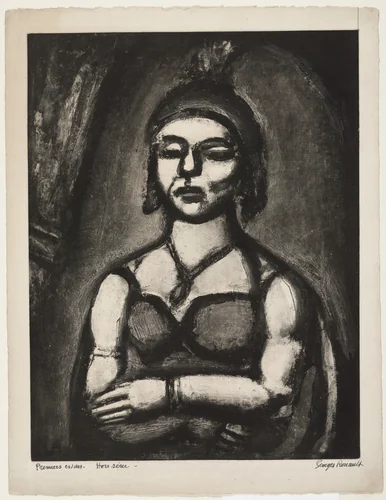 Trial proof for "With Tooth and Nail," plate L from Miserere by Georges Rouault, print, 1926