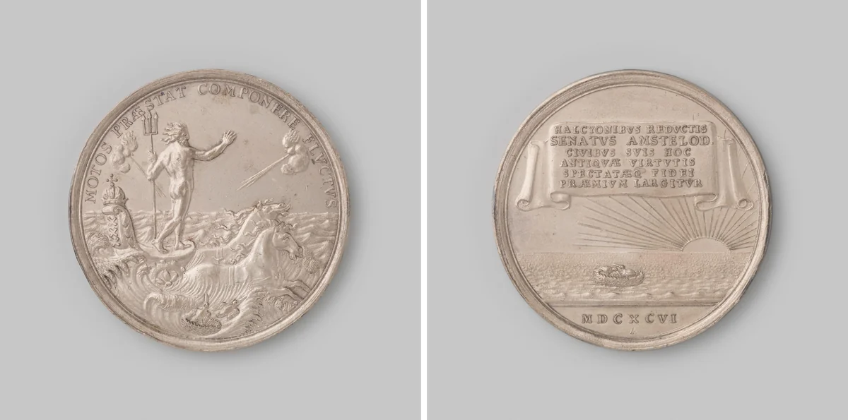 Op de demping van het aansprekersoproer te Amsterdam naar aanleiding van de keur op het begraven by Reynier Arondeaux, metalwork, 1696