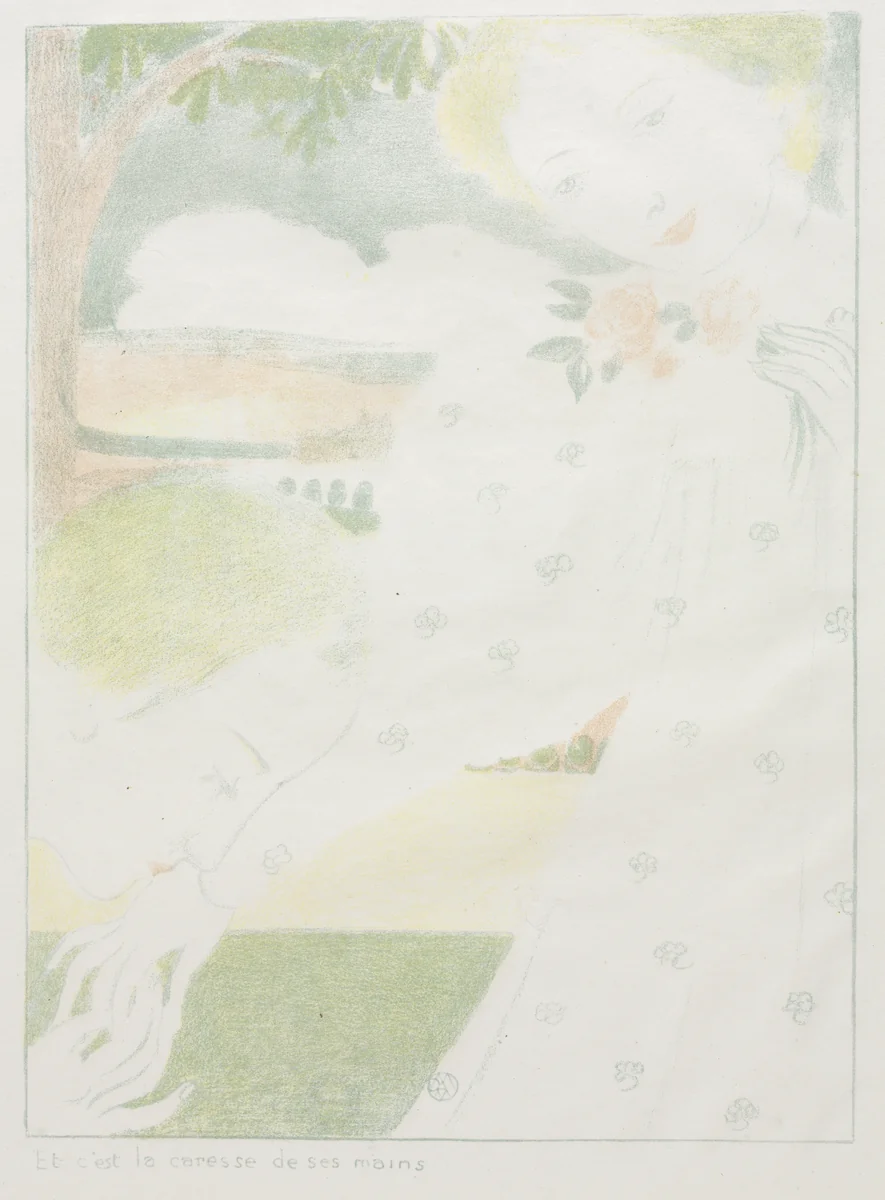 And It is the Caress of their Hands by Maurice Denis, print, 1893-1904