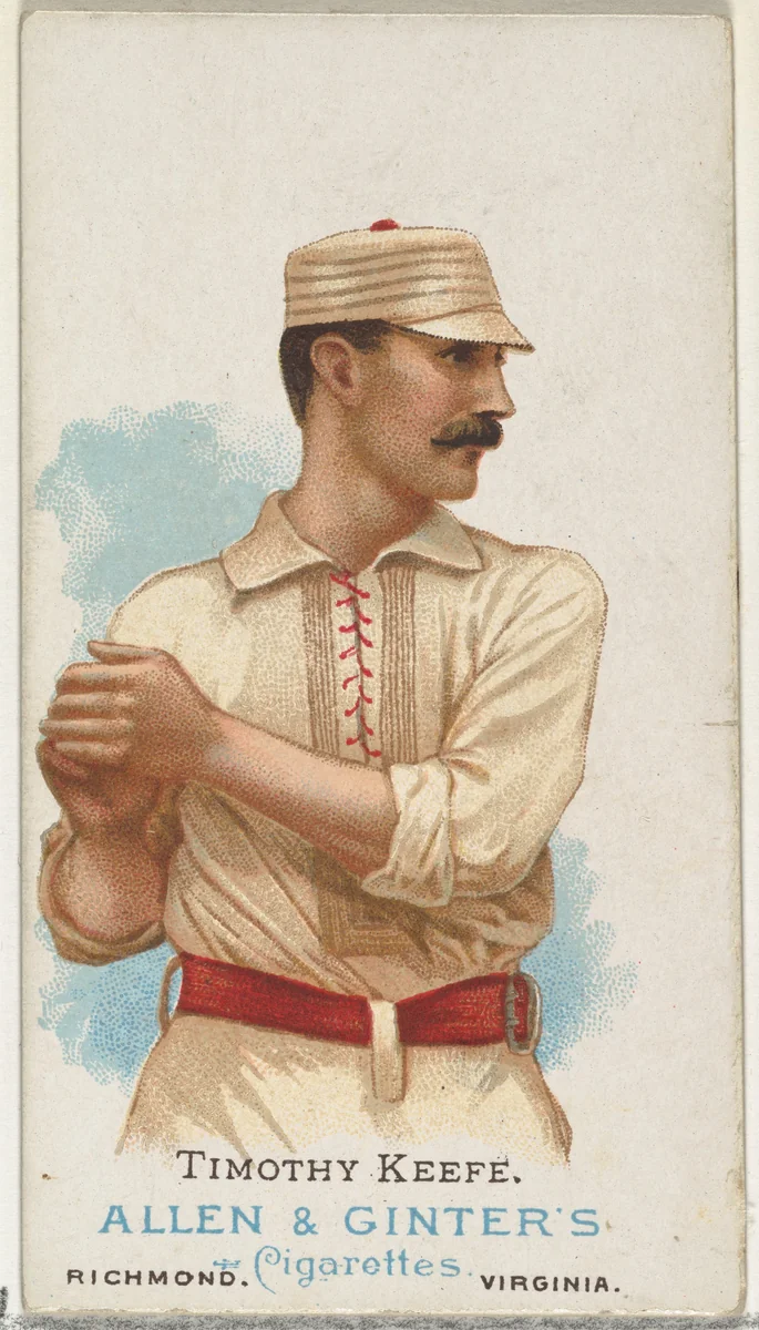 Timothy Keefe, Baseball Player, from World's Champions, Series 1 (N28) for Allen & Ginter Cigarettes by Allen & Ginter, print, 1887