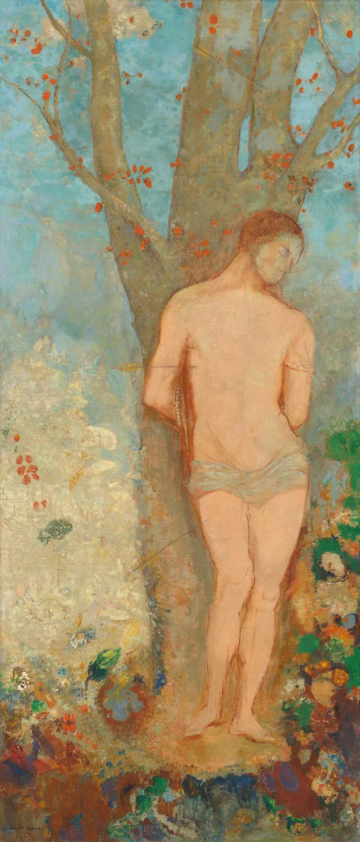 Saint Sebastian by Odilon Redon, painting, 1910-1912