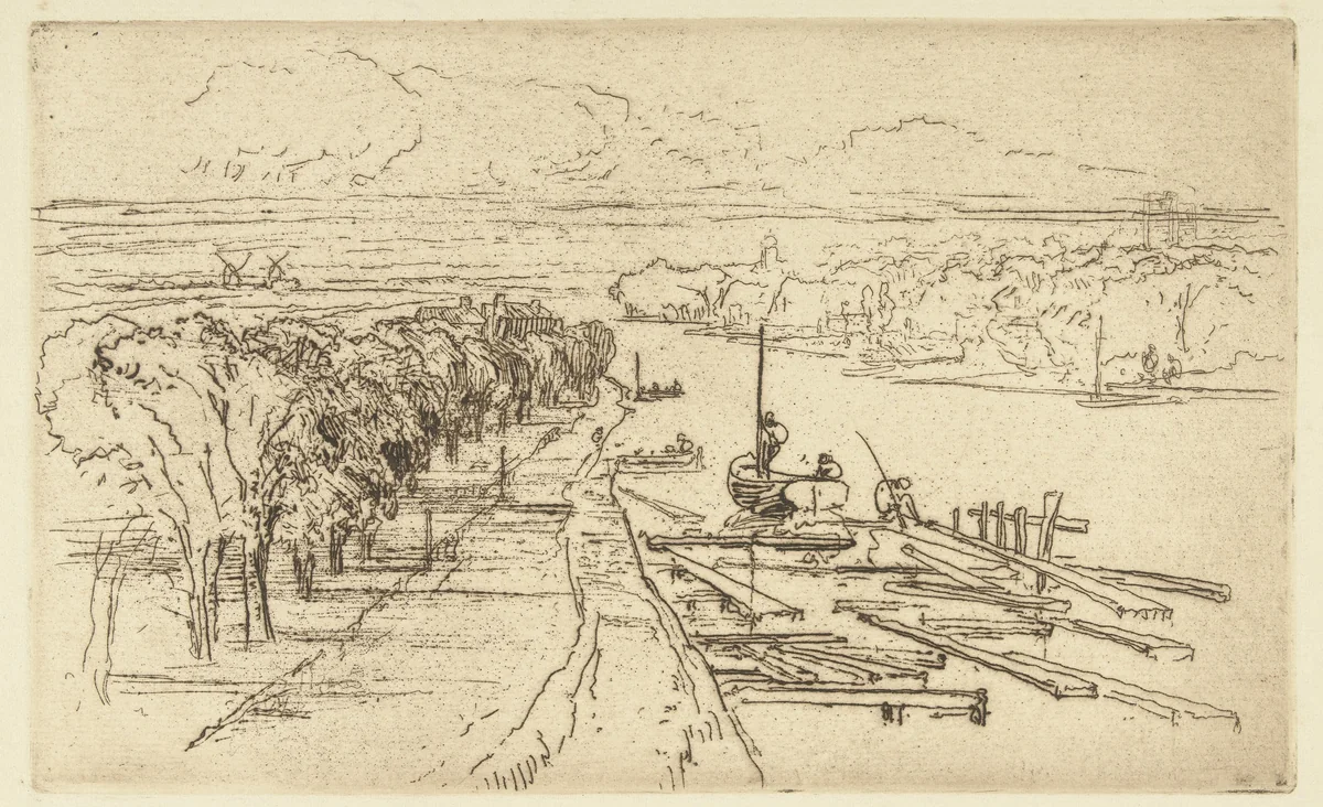 De Amstel by Francis Seymour-Haden, print, 1879