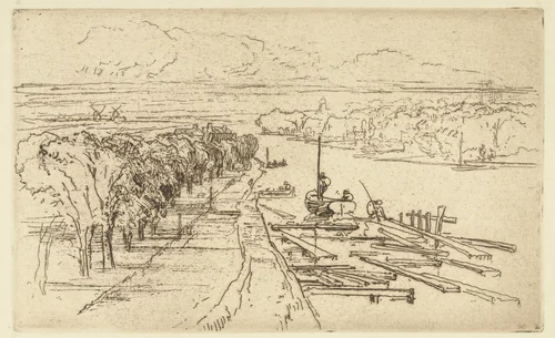De Amstel by Francis Seymour-Haden, print, 1879