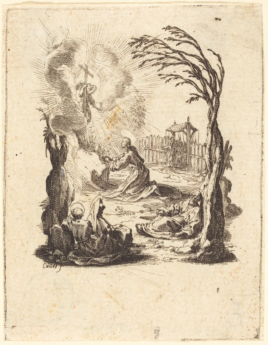 The Agony in the Garden by Jacques Callot, print, 1624-1625