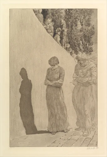 Shame (from the series A Love) by Max Klinger, print, 1887-1903
