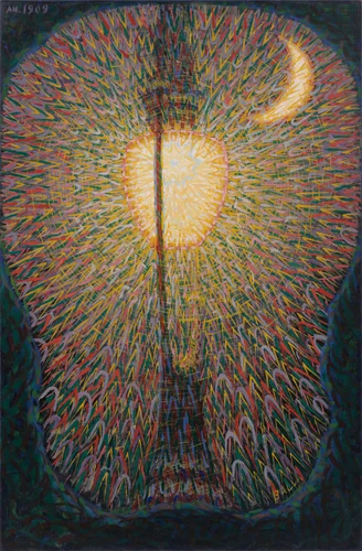 Street Light by Giacomo Balla, painting, 1910