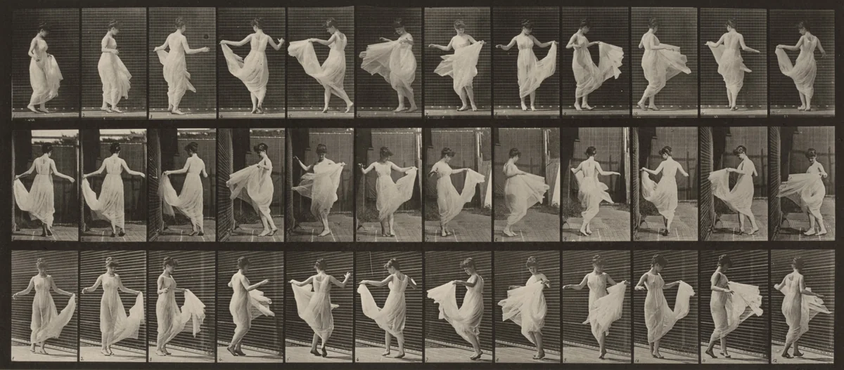 Plate Number 192. Dancing (fancy) by Eadweard Muybridge, photograph, 1887