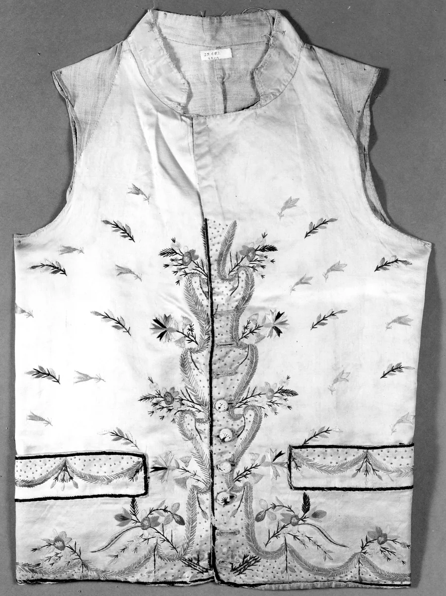 Waistcoat by England or France, textile, 1750-1800