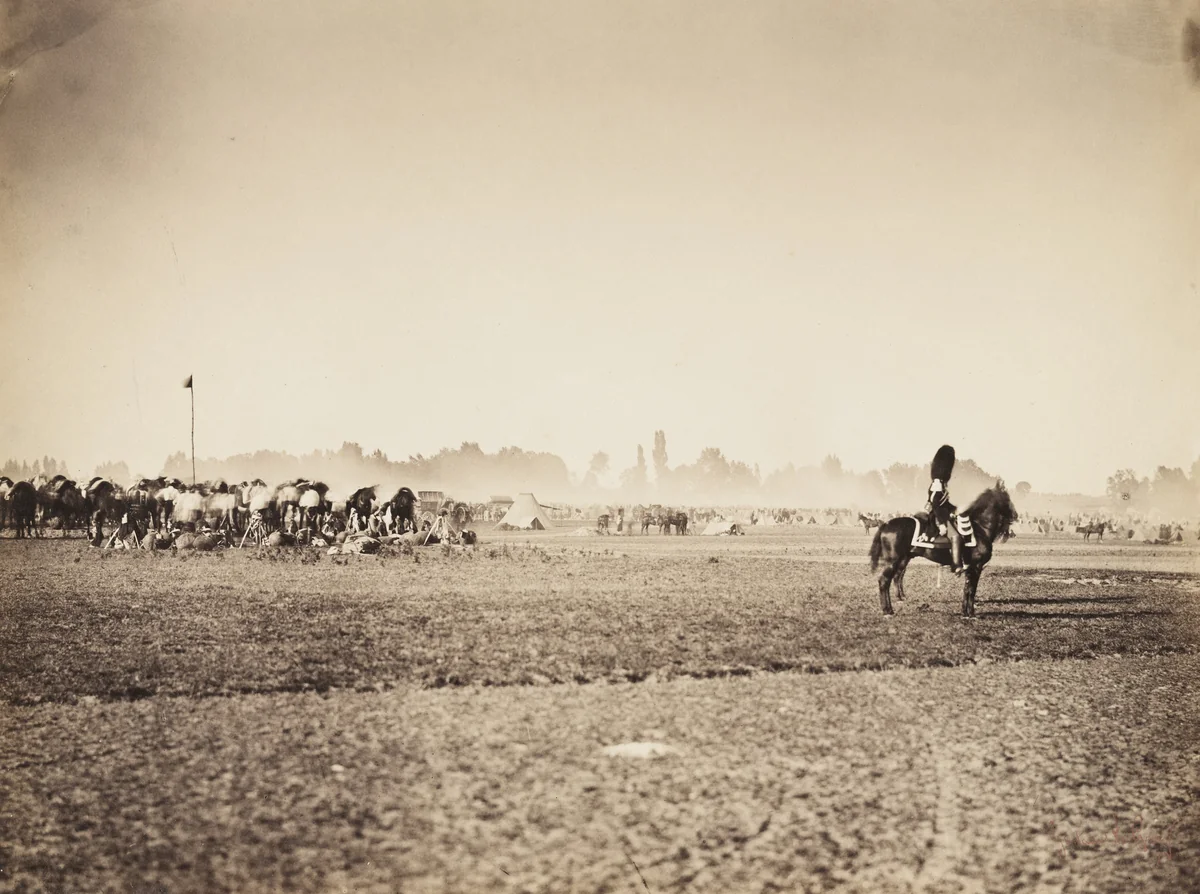 Untitled from the portfolio Souvenirs du Camp de Chalons by Gustave Le Gray, photograph, 1857