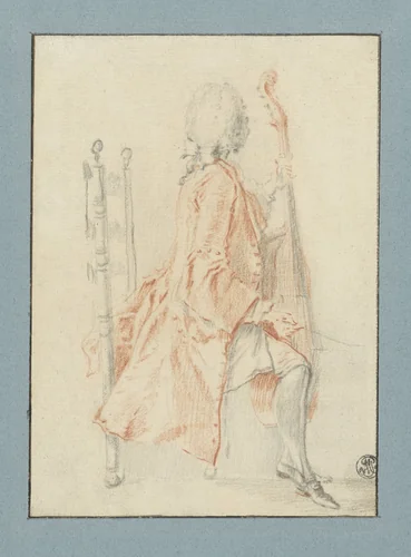 Gambaspeler by Jacques André Portail, drawing, 1740-1759