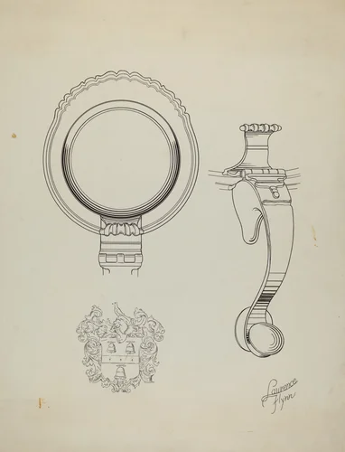 Silver Tankard: Details by Lawrence Flynn, index of american design, 1938
