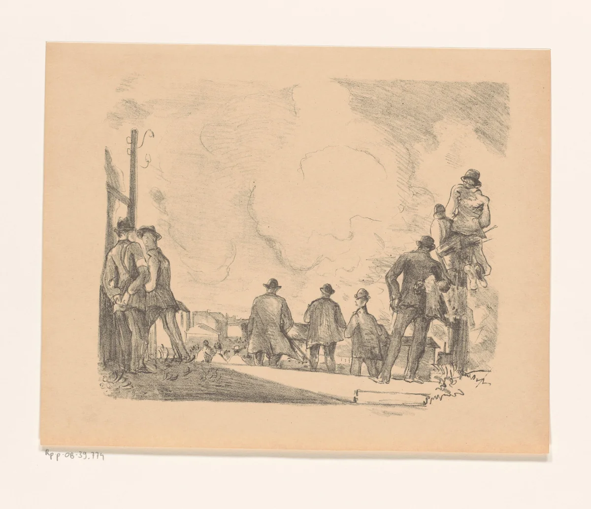 Paardenrenbaan in Berlijn by Rudolf Grossmann, print, 1892-1941