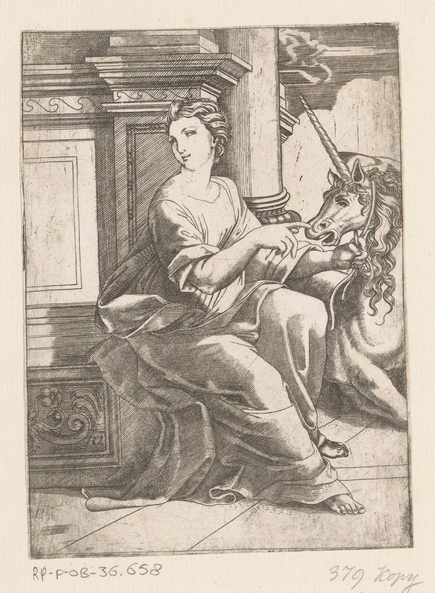 Kuisheid by anonymous, print, 1516