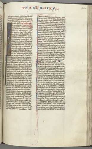 Fol. 365r, Zachariah, historiated initial I, Zachariah standing with a scroll by Unknown, book, 1270-1300