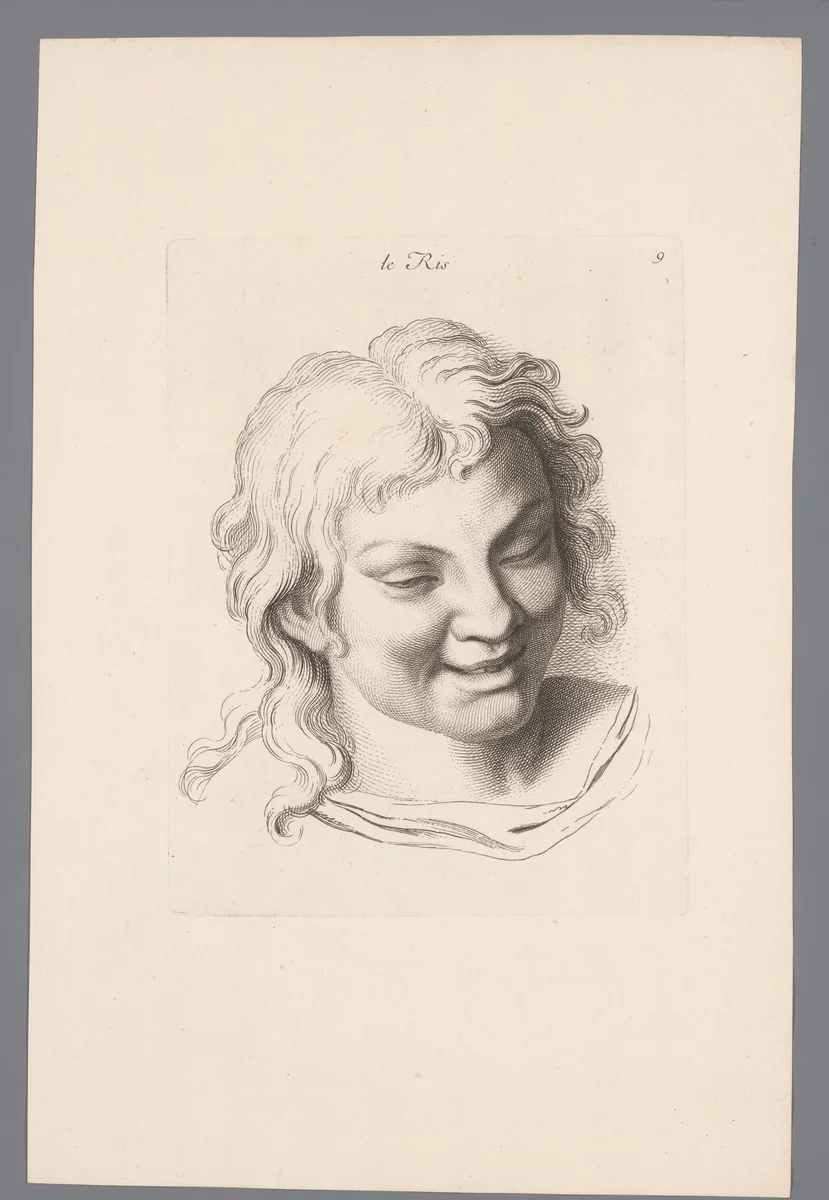 De lach by Jean Audran, print, 1727