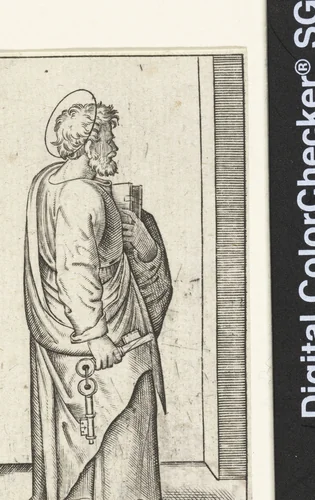 Apostel Petrus met sleutels by anonymous, print, 1517-1577