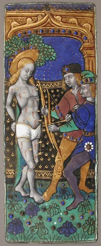Triptych Panel with Saint Sebastian by Master of the Triptych of Louis XII, other, 1400-1599