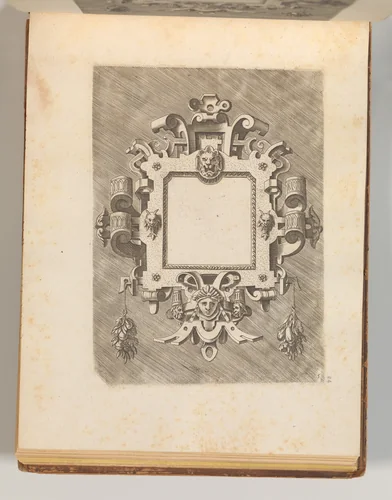 Targhe ed altri ornati di varie e capricciose invenzioni (Cartouches and other ornaments of various and capricious invention, page 31) by Hans Vredeman de Vries, book, 1773