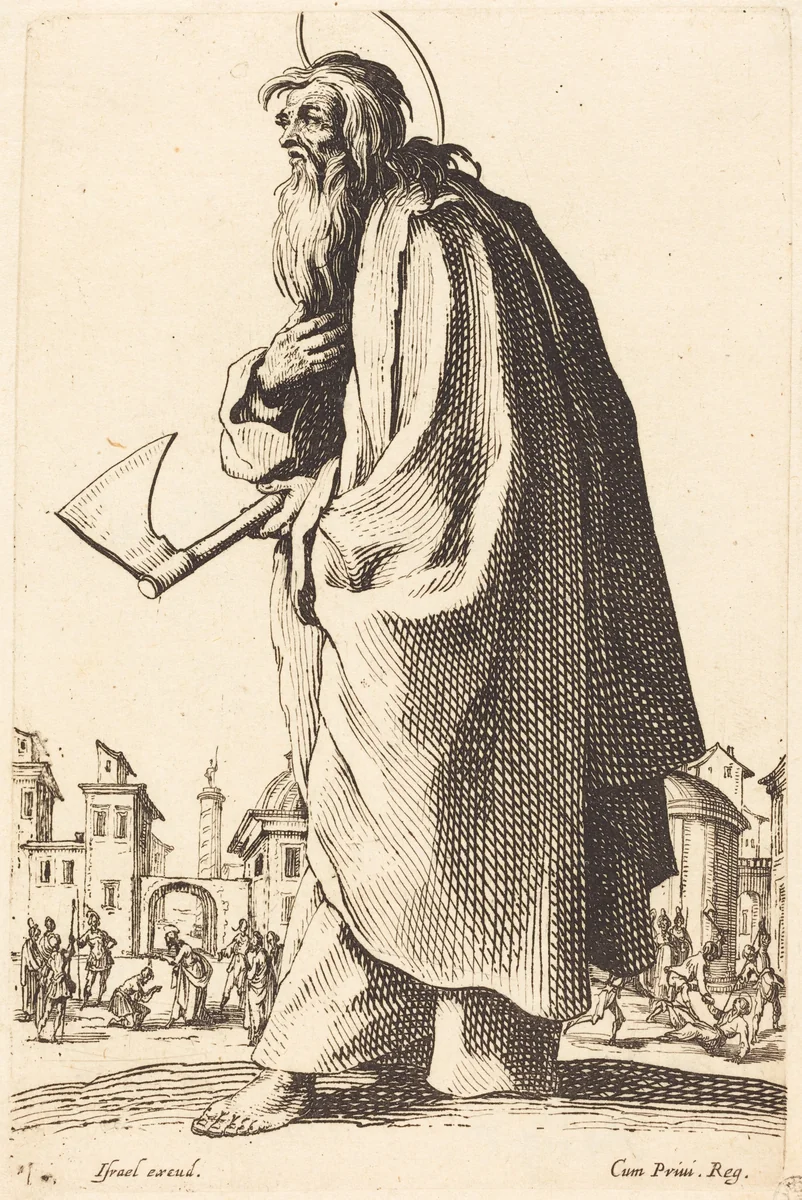 Saint Thaddeus by Jacques Callot, print, 1631