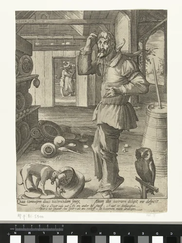 Hoorndrager by Unknown, print, 1586-1602