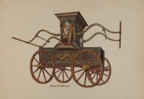 Fire Engine Pumper by Elmer G. Anderson, index of american design, 1937