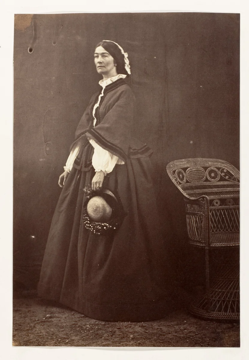 [The Countess Canning, Simla] by Jean Baptiste Oscar Mallitte, photograph, 1861