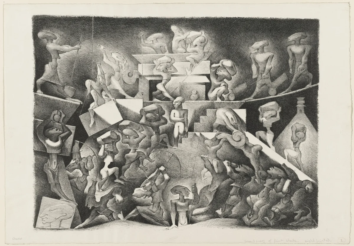 Great Builders II by Jean Charlot, print, 1913