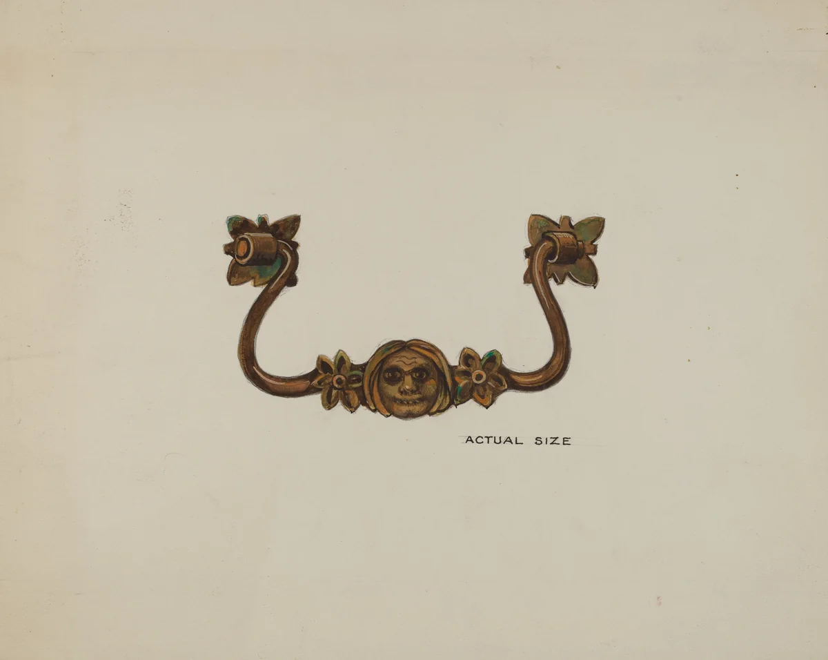 Handle by Harry Mann Waddell, index of american design, 1936