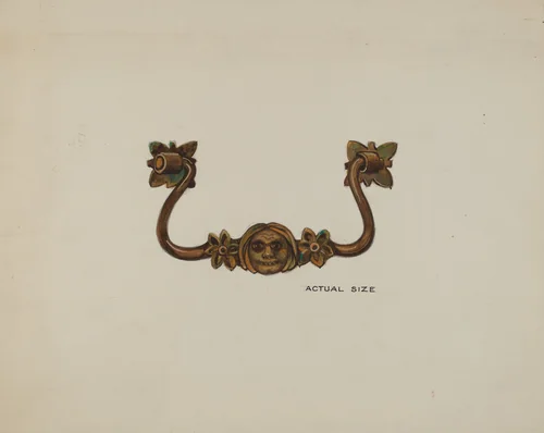 Handle by Harry Mann Waddell, index of american design, 1936