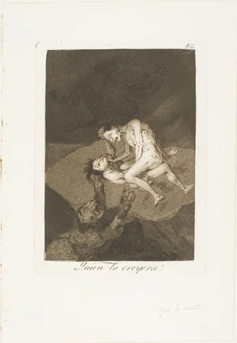 Who Would Have Thought It!, plate 62 from Los Caprichos by Francisco José de Goya, print, 1797-1799