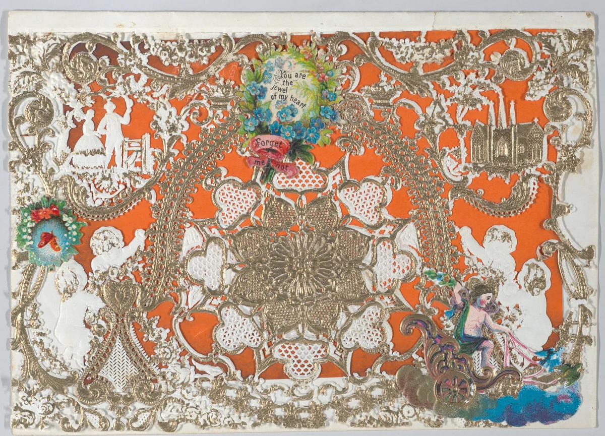 Valentine by anonymous, other, 1855-1865