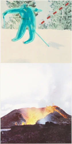 Jump (with Volcano) by John Baldessari
Richard Kaz
Jeffrey McMane
James Reid
Stephanie Wagner
Gemini G.E.L., print, 1994-2012