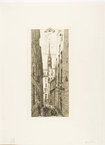 Chantrey Street, Paris by Charles Meryon, print, 1862