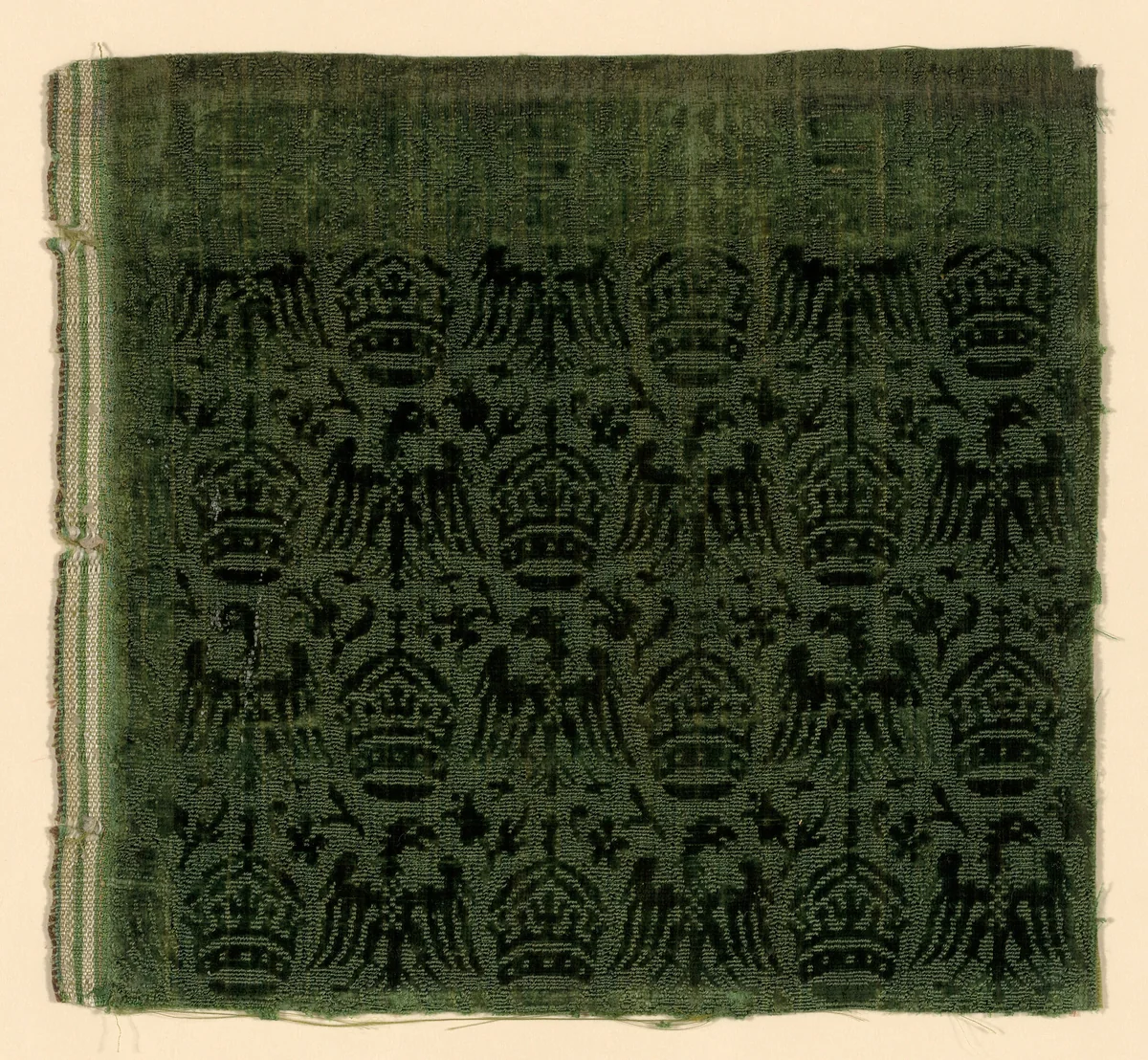 Fragment by Italy, textile, 1601-1635