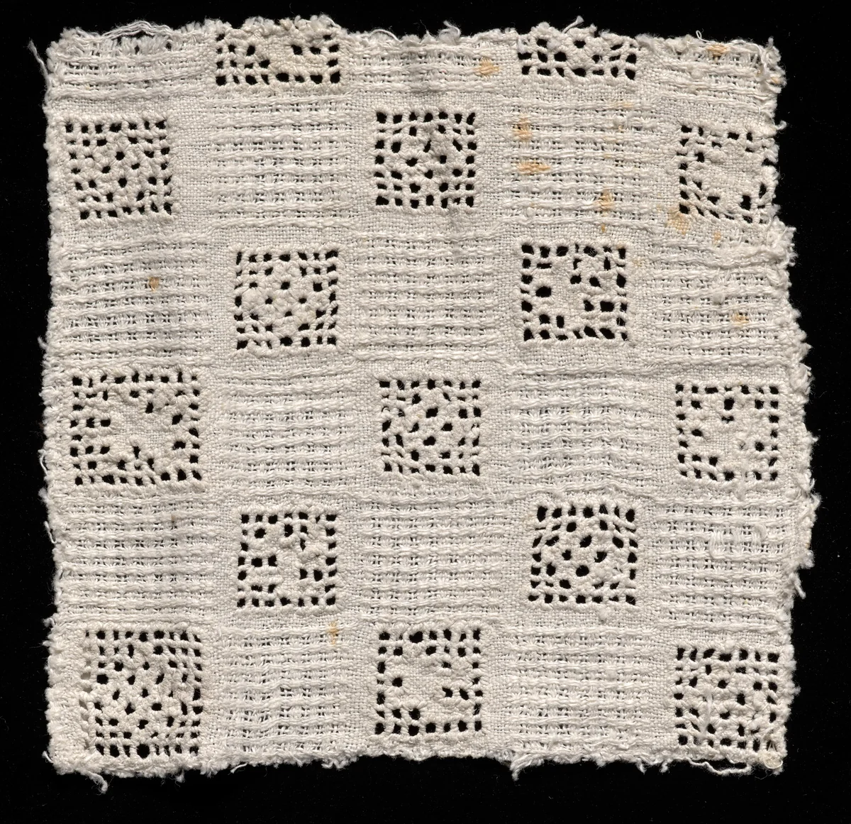 Needlepoint (Drawnwork) Lace Insertion by Unknown, textile, 1560-1599