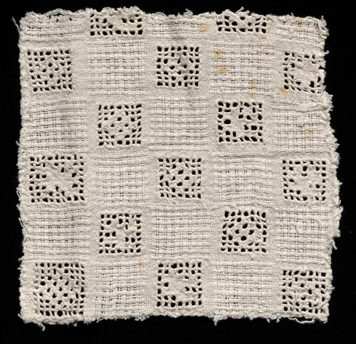 Needlepoint (Drawnwork) Lace Insertion by Unknown, textile, 1560-1599