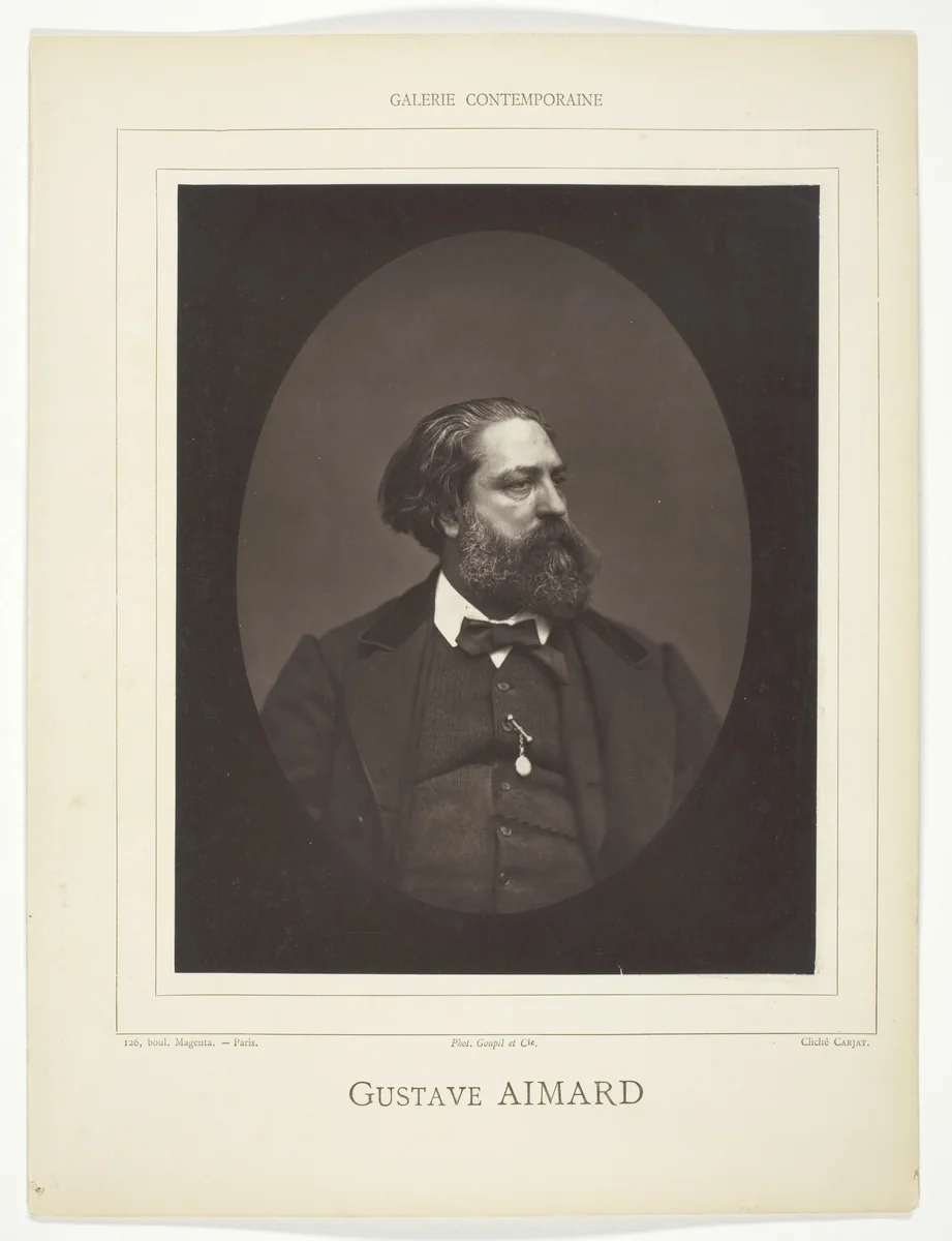 Gustave Aimard by Etienne Carjat, photograph, 1871-1879