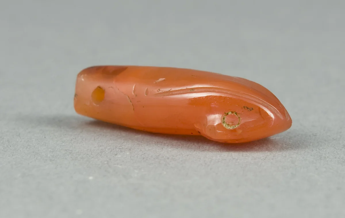 Amulet of a Serpent's Head by Egyptian, metalwork, -1985--1069