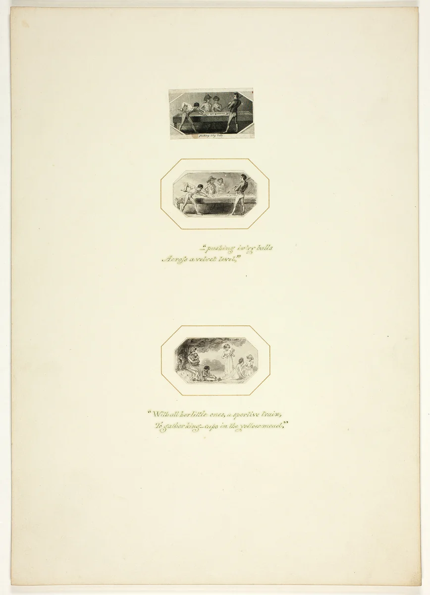 Study for a plate from The Task by Thomas Stothard, drawing, 1795-1805