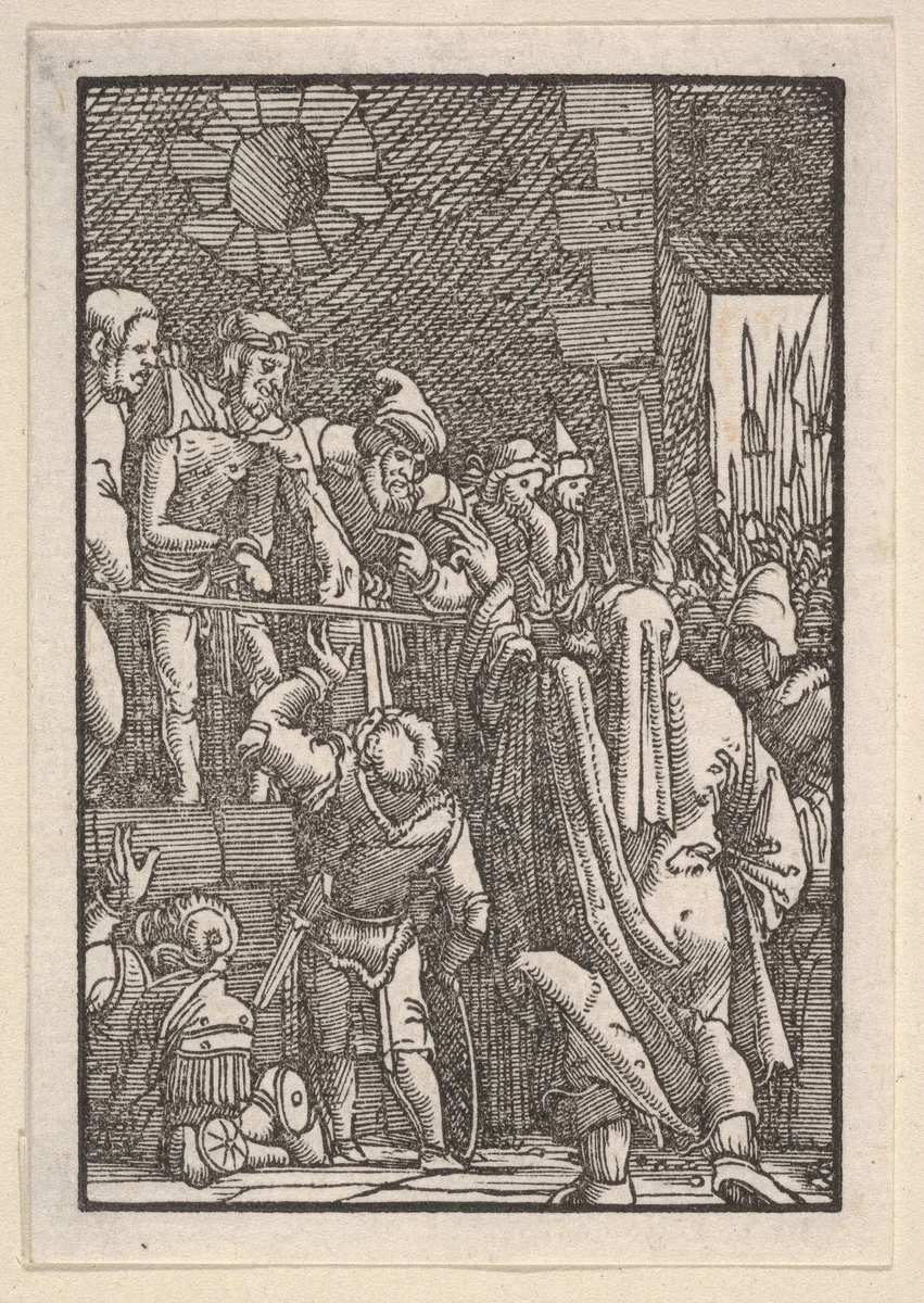 Ecce Homo, from "The Fall and Salvation of Mankind Through the Life and Passion of Christ" by Albrecht Altdorfer, print, 1508-1518