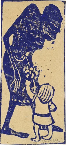 Death and Child (Tod und Kind) by Christian Rohlfs, print, 1912