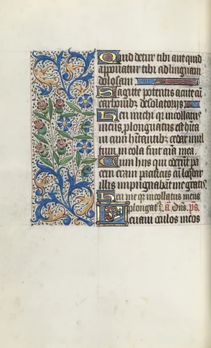 Book of Hours (Use of Rouen): fol. 104v by Master of the Geneva Latini, book, 1465-1475