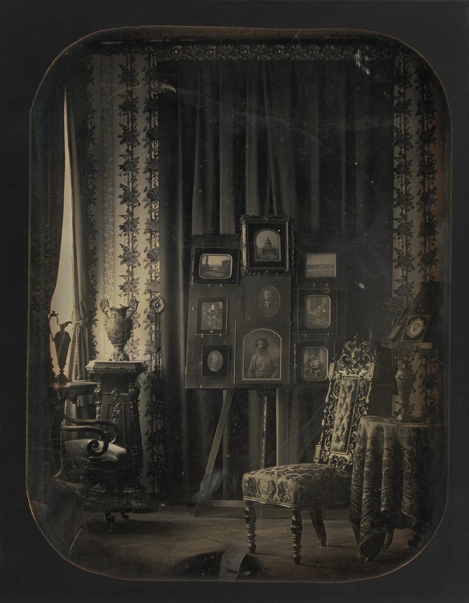 [The Salon of Baron Gros] by Jean-Baptiste-Louis Gros, photograph, 1850-1857