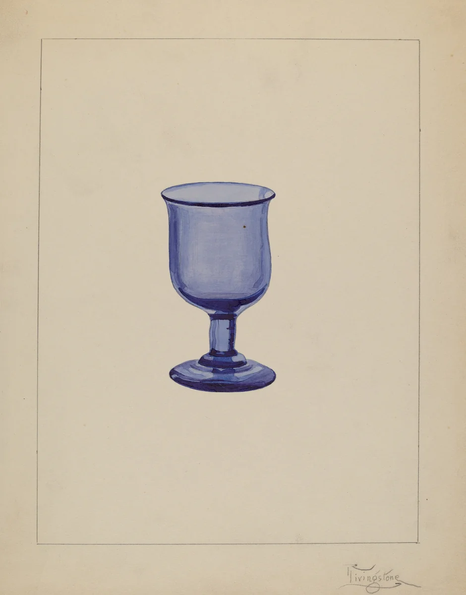 Wine Glass by Rolland Livingstone, index of american design, 1937