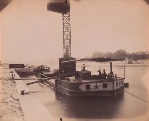 Port des Invalides by Eugène Atget, photograph, 1913