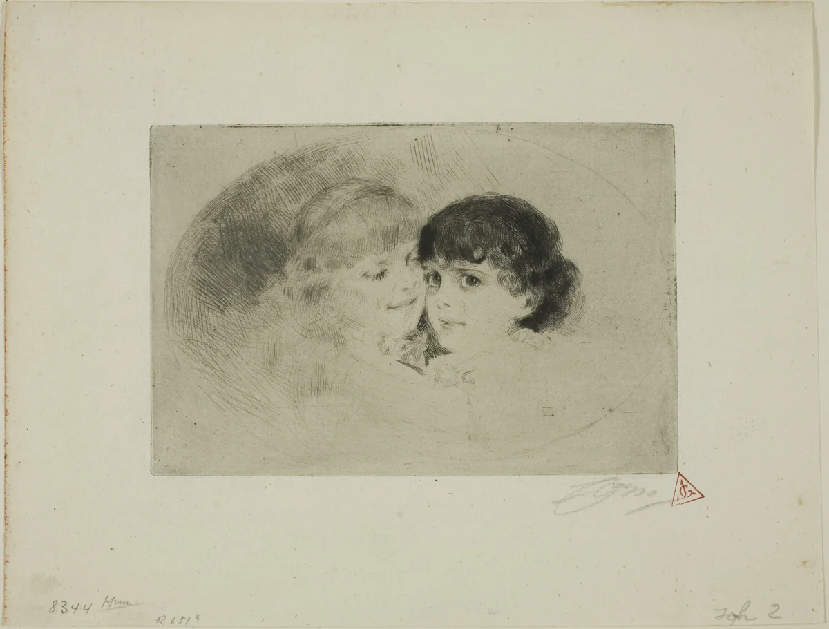 The Sisters by Anders Zorn, print, 1882