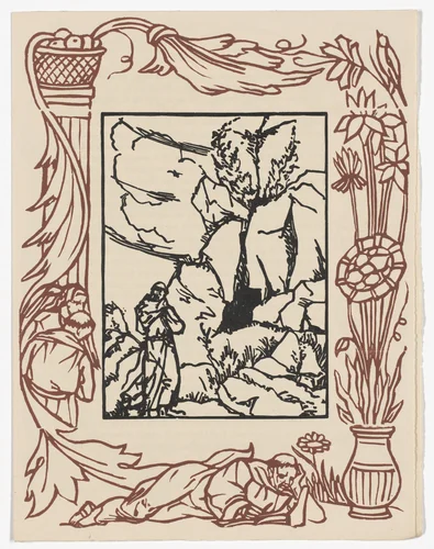 Plate (page 323) from Les Petites Fleurs de St. François (The Little Flowers of St. Francis) by Émile Bernard, illustrated book, 1928